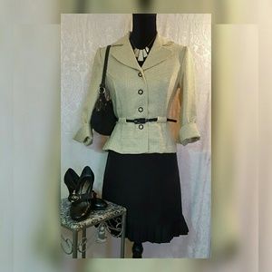 Sweet Suit Petite Black & Yellow Suit